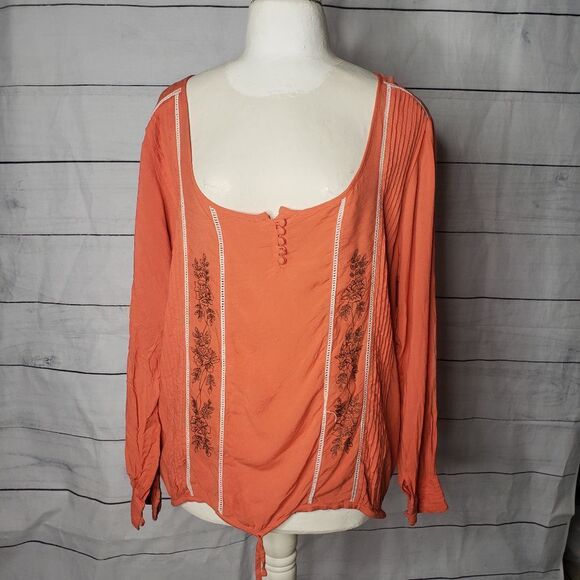 mouche et muchette Billy Top orange m/l see flaw - Picture 1 of 8